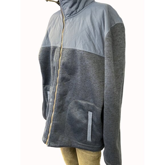 St Johns Bay Men's Blue Waterproof, Windbreaker Jacket/Coat Size XXL SKU 5745 - Picture 2 of 6